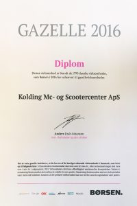 Kolding MC og Scooter Center kåret som Gazelle-virksomhed af Dagbladet – Bike powered by Motorrad